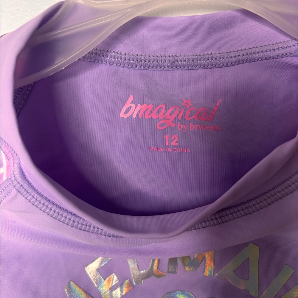 btween Mermaid Rashguard - Purple and Pink - Picture 2 of 4